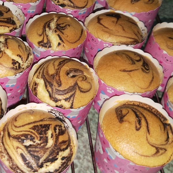 雙倍製作戚風杯子蛋糕（18杯） : Ljebaw Du一起做