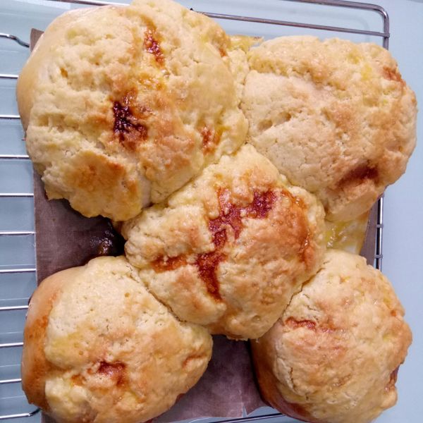 菠蘿麵包:黃玉米 一起做