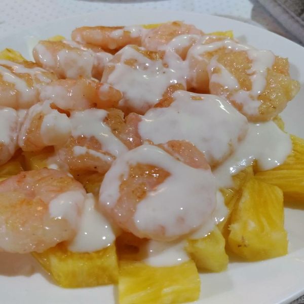 鳳梨蝦球：Vivi Kao 一起做