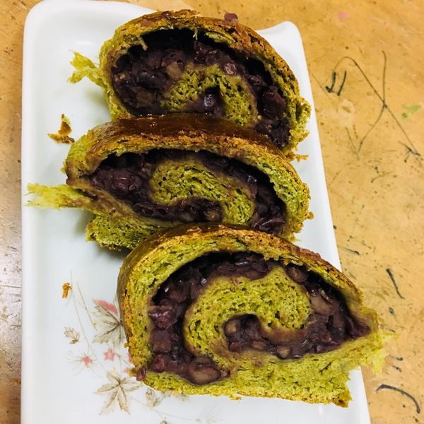 紅豆抹茶吐司（低溫發酵法）：shanna 一起做