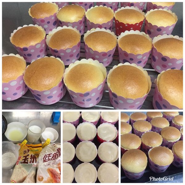 雙倍製作戚風杯子蛋糕（18杯） : 李蕙朱一起做
