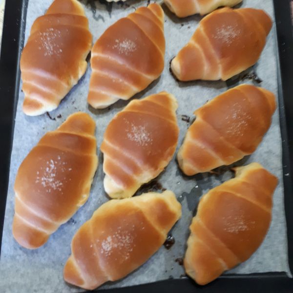 👩‍🍳鹽可頌奶油捲 : 張雅惠一起做