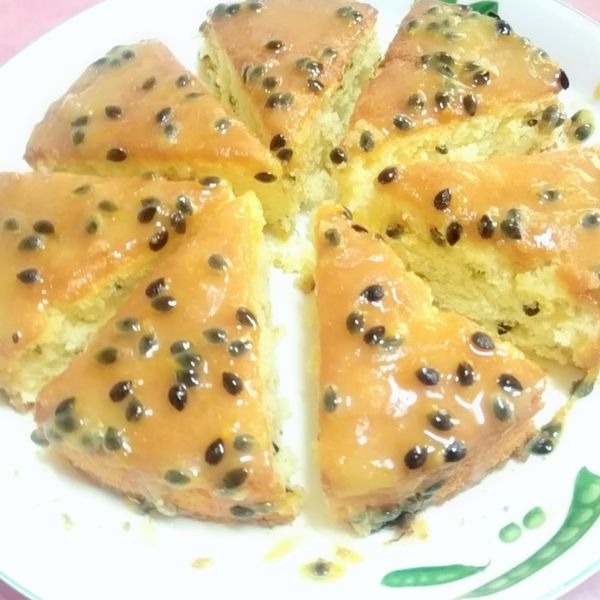 百香果糖霜海棉蛋糕（6吋、全蛋打發） : 曾佳淇一起做