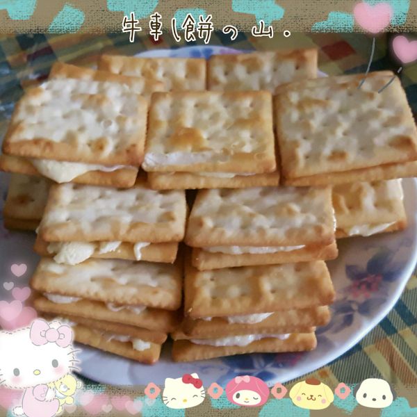 簡易牛軋糖餅乾：家銘寶 ❥ 蓓蓓 ❥ 一起做