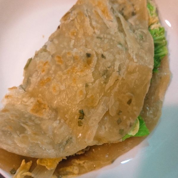 （蔥媽媽）蔥抓餅+蛋+菜 : Chen Ying-ting一起做