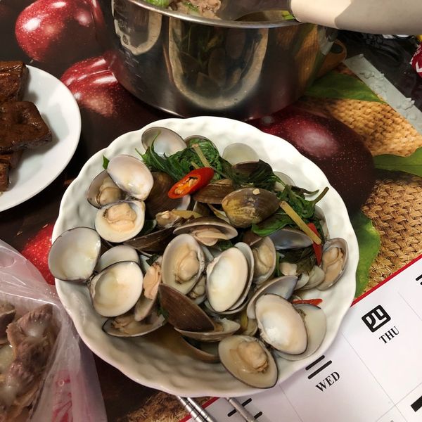 炒蛤蠣 : 陳依婷一起做