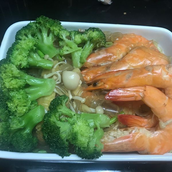 鮮蝦粉絲煲   【好菇道好食光】 : TF LU一起做