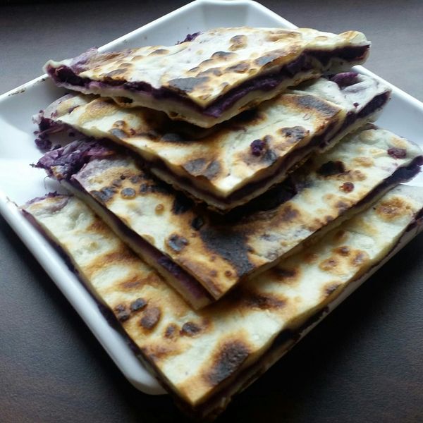 紫薯奶油煎餅 : 宸一起做