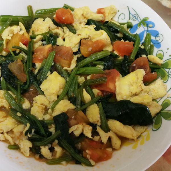 番茄菠菜炒蛋 : Iris Goh一起做