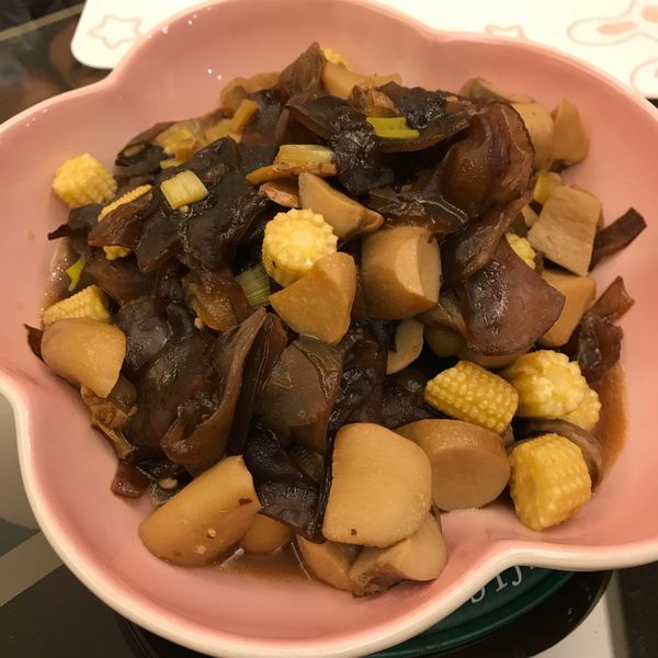 醬燒黑木耳杏鮑菇 : Amandine Wu一起做