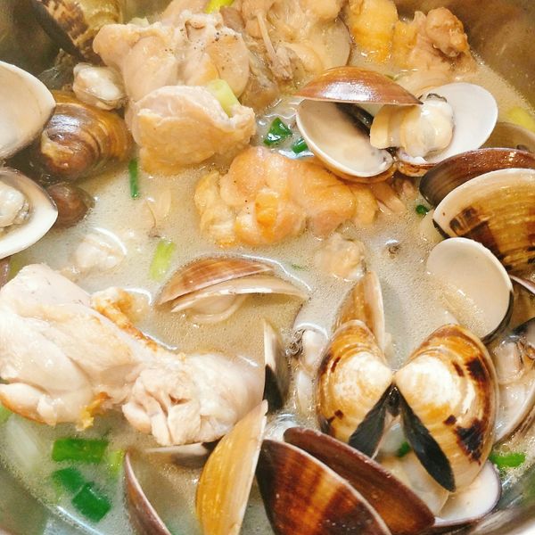 蛤蠣蔥雞湯（簡單美味·感冒退散） : Mio Hu一起做