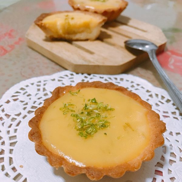 法式玫瑰花檸檬塔 : 阿欣一起做