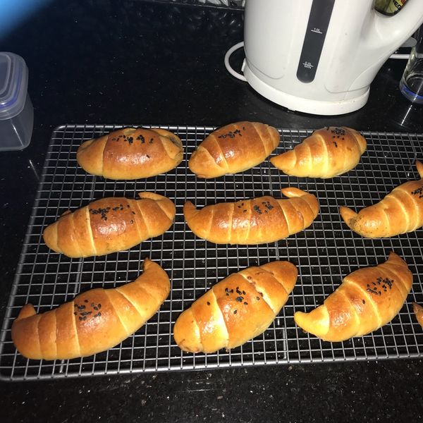 奶香紅豆金牛角(紅豆起司)🐂🐂🐂 : 莫言一起做