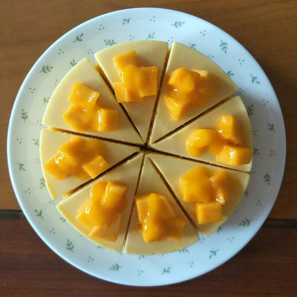 芒果生乳酪蛋糕【影片】無鮮奶油免烤箱 : 王柔柔一起做