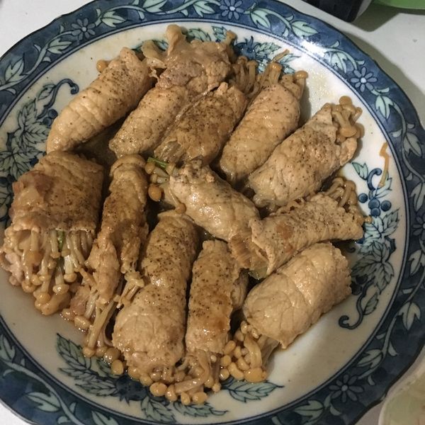 ¥照燒豬捲金針¥：高巧庭 一起做