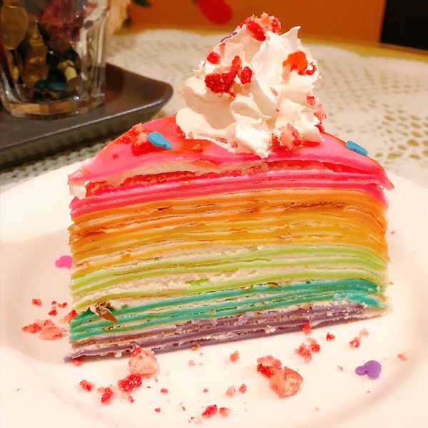 彩虹千層蛋糕（2/28更新） : 梁文君一起做