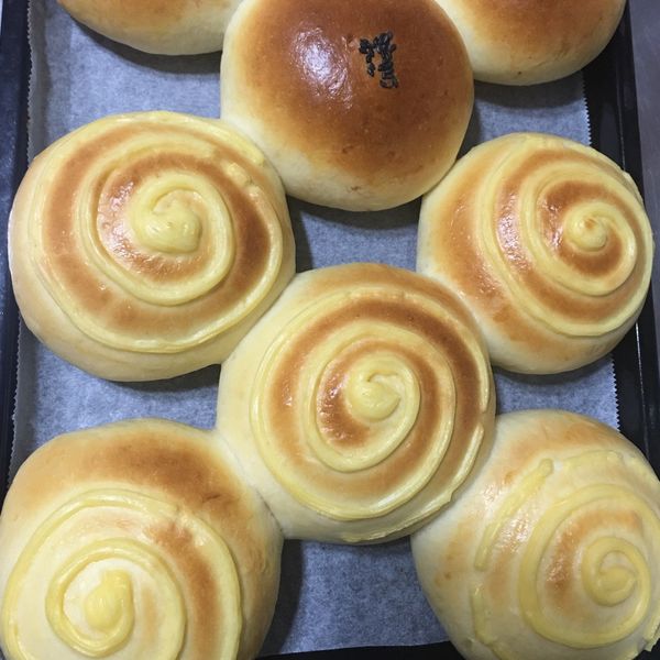 卡士達(克林姆)麵包+減糖卡士達醬:Shuju Lin 一起做