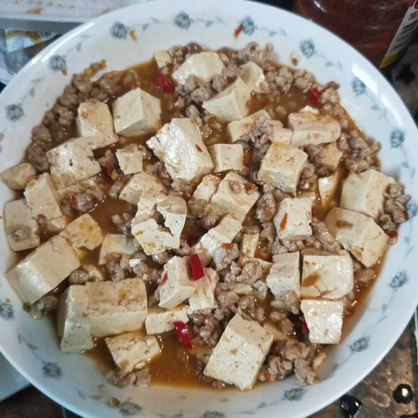 麻婆豆腐 : 晞晞一起做