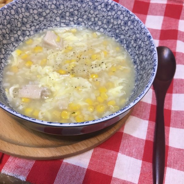 雞肉玉米粥:Gill Li 一起做