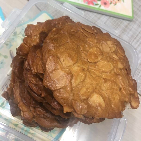 酥脆杏仁瓦片🍪 : 官夫人一起做