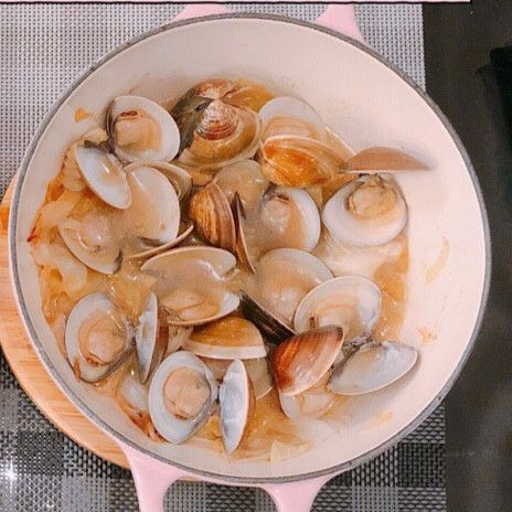 奶香蛤蜊高麗菜：Mina 一起做