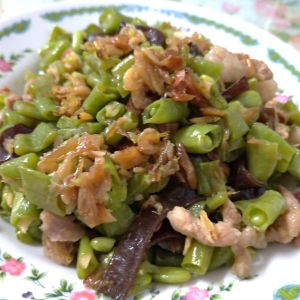 長豆炒肉末 : Dan一起做