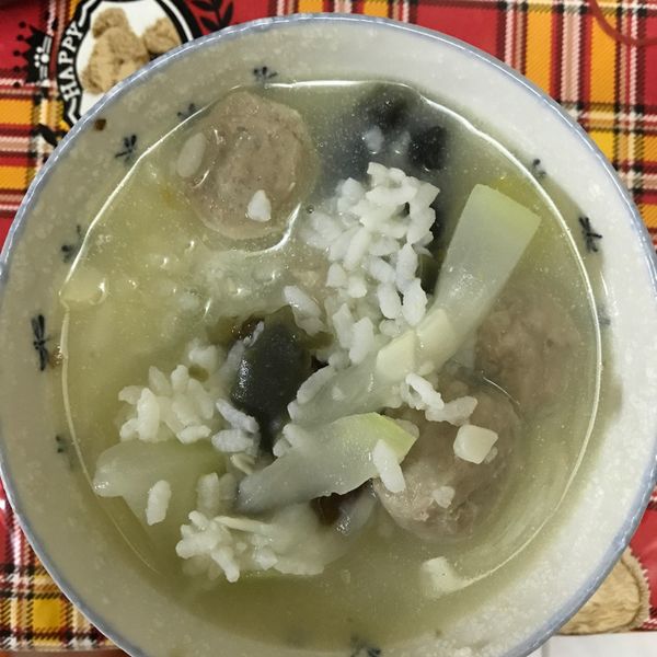 瓢瓜皮蛋瘦肉粥 : 初心晴朗一起做