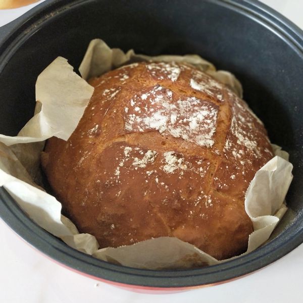 鑄鐵鍋歐式麵包：sunny 一起做