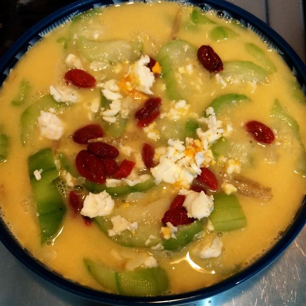 鹹蛋絲瓜 : 黃聖芯一起做