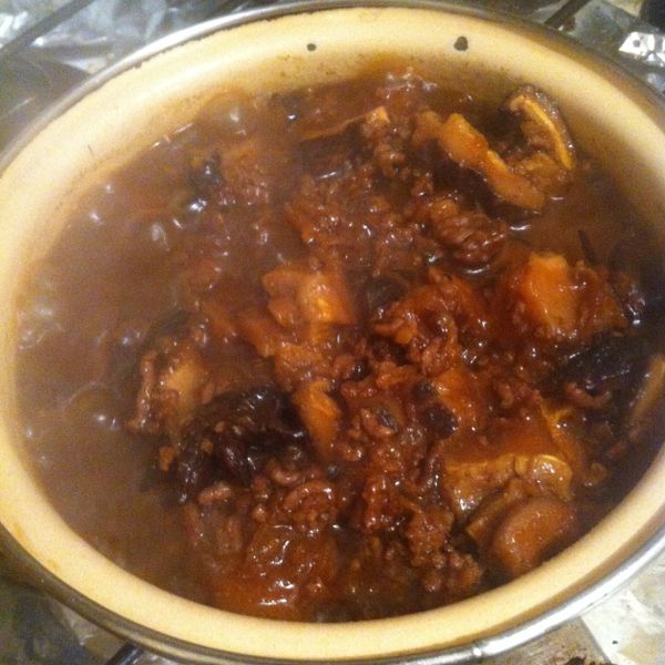 肉燥飯：放煙火 一起做