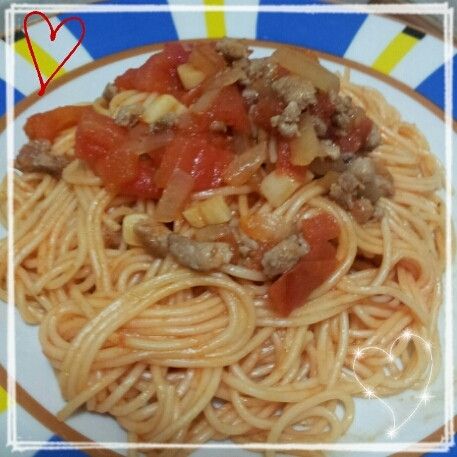 茄汁義大利麵：陳歆茹 一起做