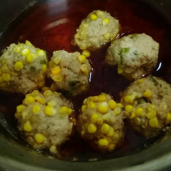 玉米肉丸子(電鍋版)：Katrina Chang 一起做