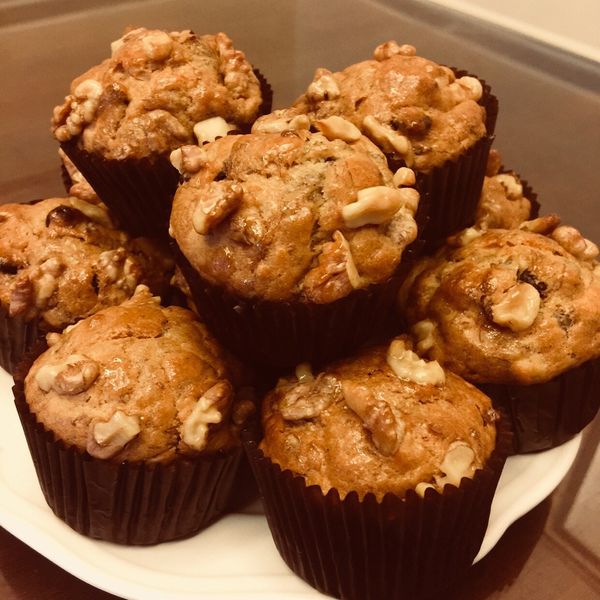 香蕉核桃瑪芬 : Sophia一起做