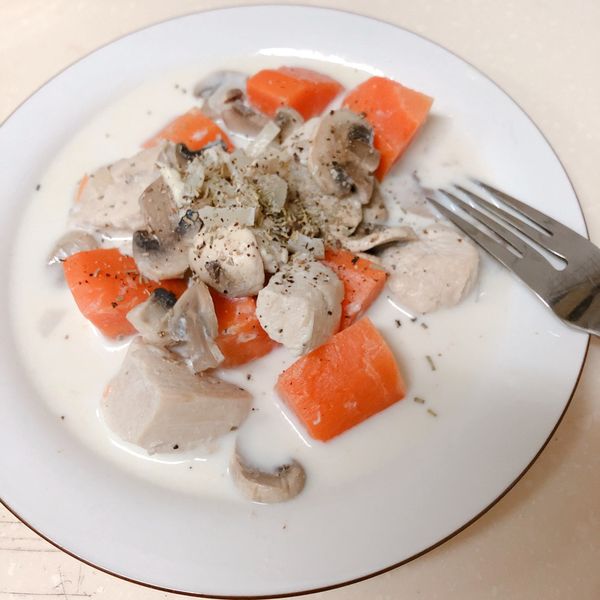 奶燉雞胸肉【高蛋白減肥餐】(影片) : Ya Shiuan一起做