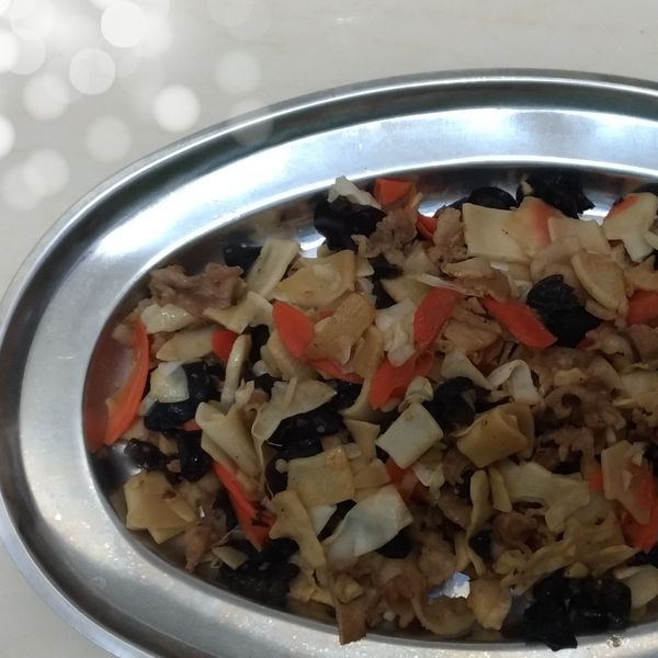 味噌桂竹筍炒五花肉片：Ruby Hung 一起做