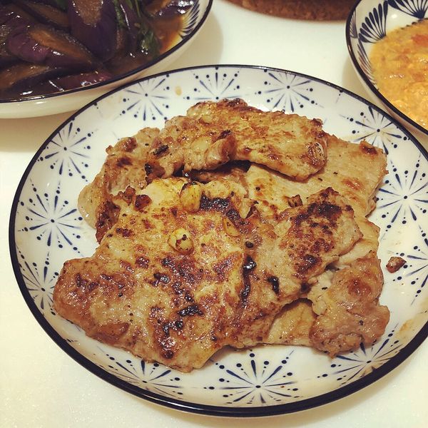 香煎里肌肉排：Anya Huang 一起做