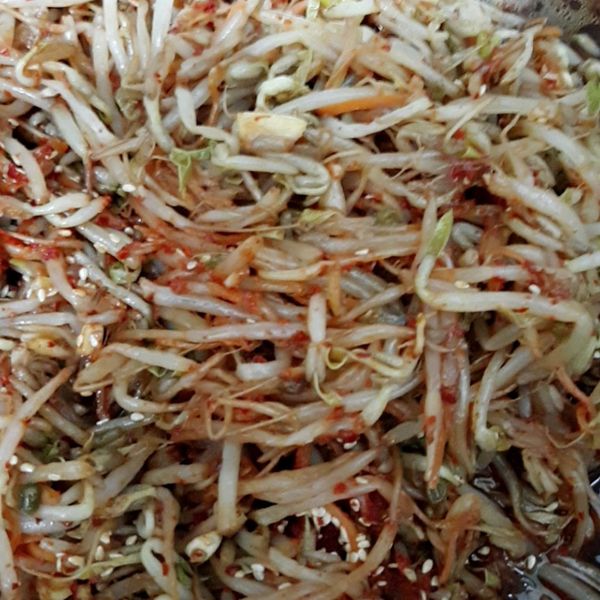 韓式涼拌豆芽菜：張慧雯 一起做