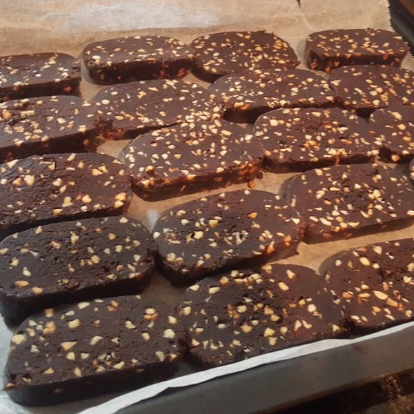 巧克力杏仁餅乾 : Haha Melody一起做