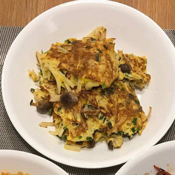 菇菇馬鈴薯蛋煎餅【好菇道親子食光】 : mikisushella一起做