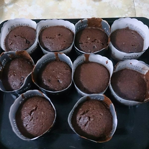 巧克力馬芬蛋糕#新手也會做：吃貨愛下廚 一起做