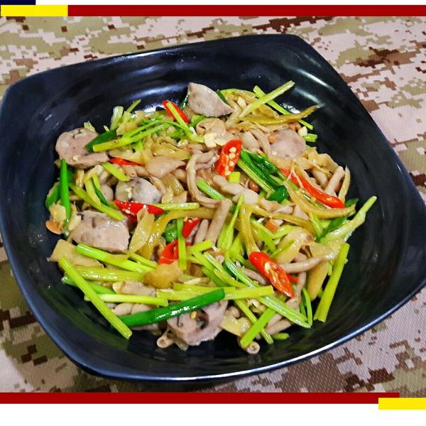 芹菜炒鴨腸 : Jack Cheng一起做