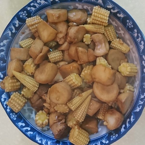 醬燒奶油杏鮑菇玉米筍 : 李減兒一起做