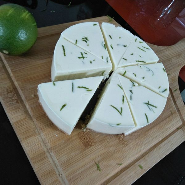 （免烤箱）清爽檸檬優格生乳酪蛋糕 : mandy一起做