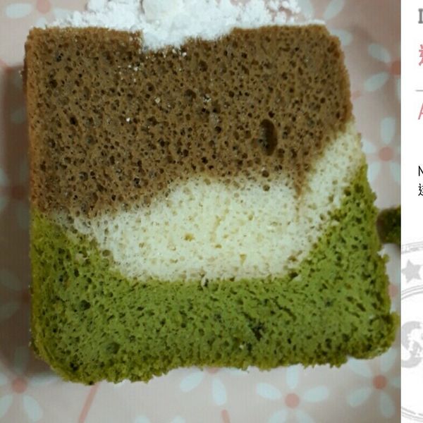 迷彩戚風蛋糕：Kate 一起做