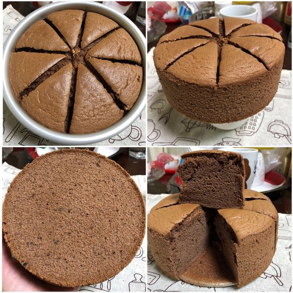 原味、可可、抹茶戚風蛋糕（6吋） : show1010一起做