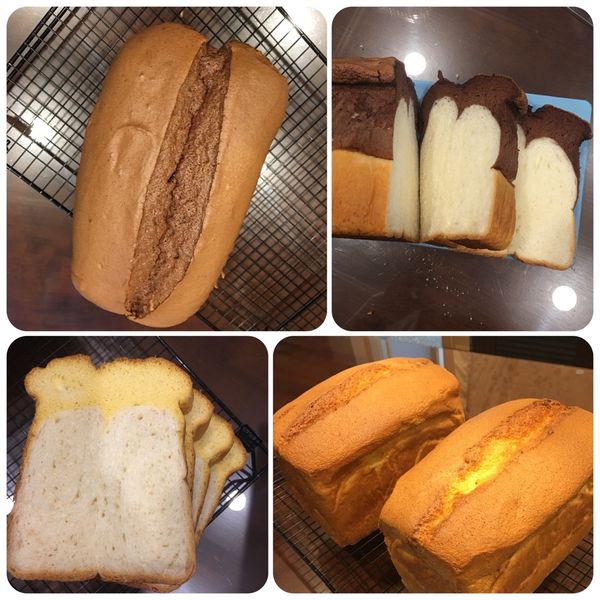 蛋糕吐司(巧克力蛋糕&白吐司)-優雅冬季 : Athena Chen一起做