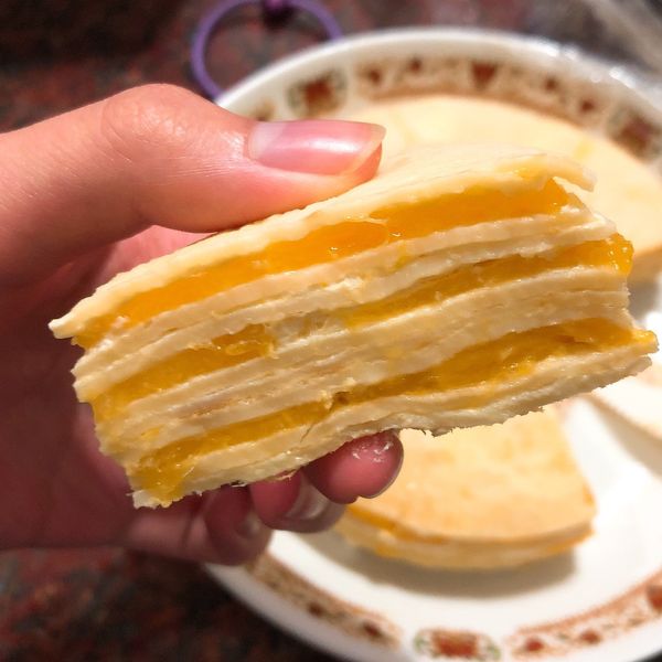 芒果千層蛋糕：黃紫綾 一起做