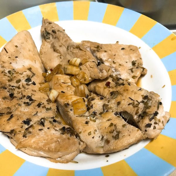 油漬嫩煎雞胸肉 : Hsu一起做