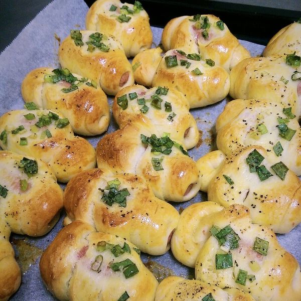 小熱狗麵包♥ : 貪吃鬼瑄瑄😋一起做