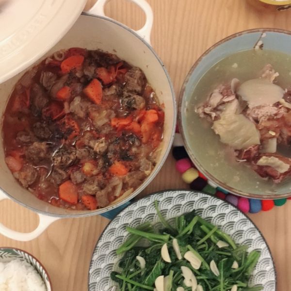 番茄燉牛肉 - 鑄鐵鍋料理 : Vickycandy一起做